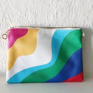 Colorful, wavy clutch, STUDIO DIY